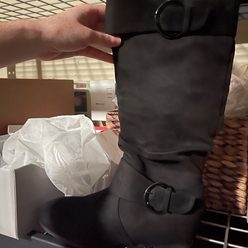 Black Suede Boots
